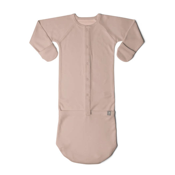 Convertible Sleeper Baby Gown - Rose (0-3 Month)
