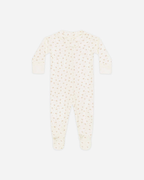 Zip Longsleeve Sleeper Footie Fleur