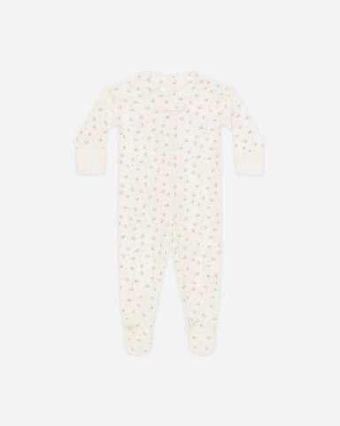 Zip Longsleeve Sleeper Footie Fleur