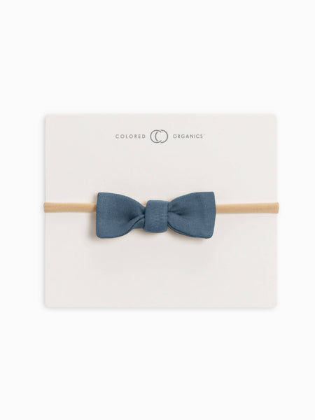 Cotton Dainty Bow - Denim Blue