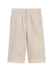 Clove Waffle Knit Straight Leg Pants - Heather Oat