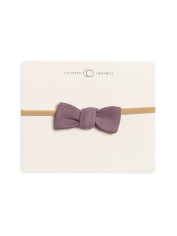 Cotton Dainty Bow - Grape
