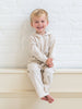 Clove Waffle Knit Straight Leg Pants - Heather Oat