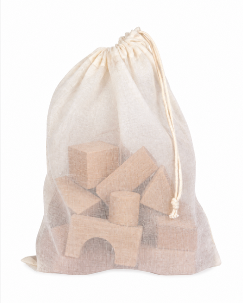 Organic Cotton Gauze Drawstring Bag (8x10)