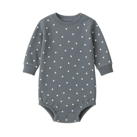Jamie Fleece Bubble Romper - Denim