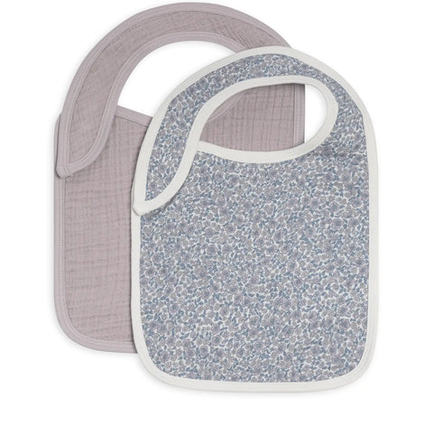 Organic 2-Pack Muslin Bibs - Lilla + Gianni Floral