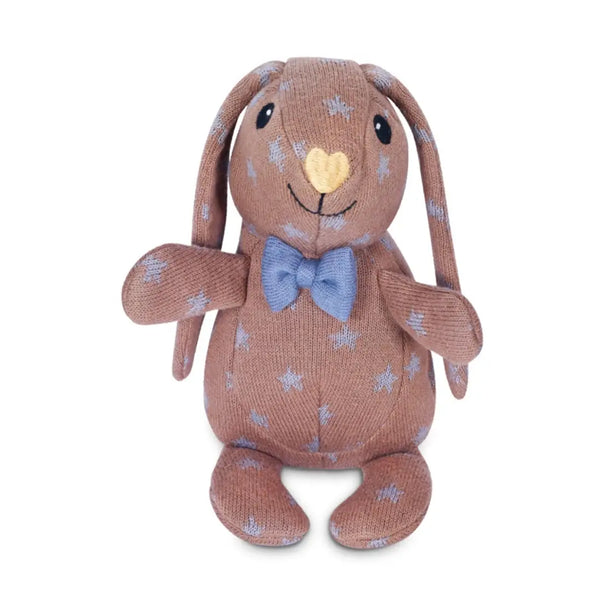 Knit Patterned Bunny Plush - Duke