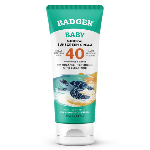 Mineral Baby Sunscreen Cream SPF 40 with Zinc Oxide