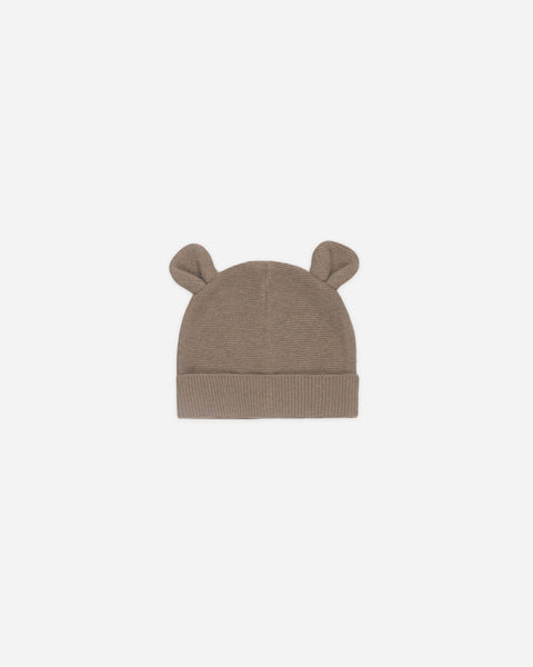 Baby Bear Beanie || Heathered Mocha
