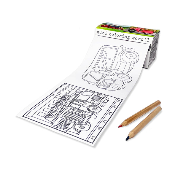Mini Coloring Scroll - 16ft | Vehicles