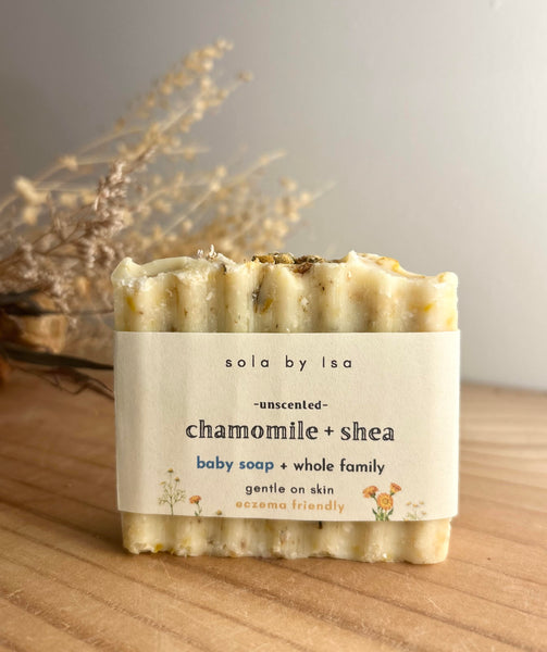Chamomile + Shea Baby Soap - Unscented, Eczema Friendly