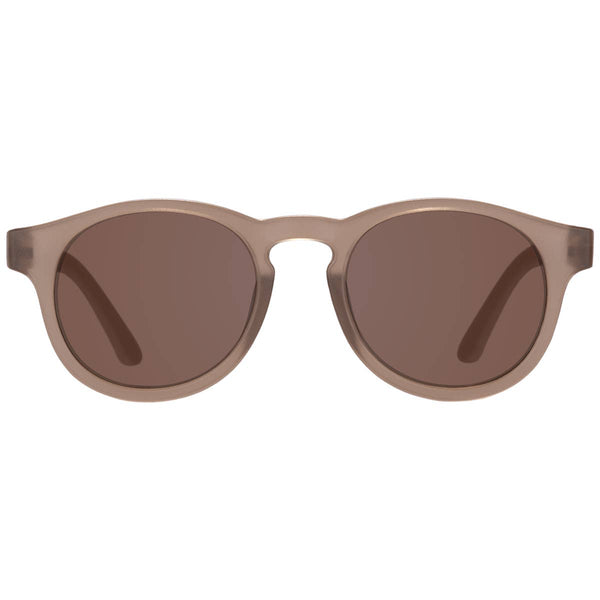 Cocoa Cloud Transparent Keyhole Sunglasses with Amber lens