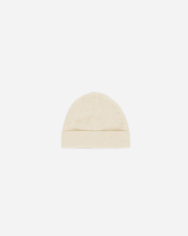 Baby Beanie || Heathered Natural