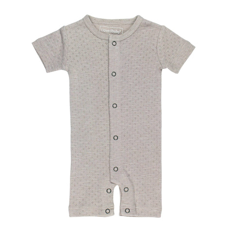Cloud | Organic Pointelle S/Sleeve Romper