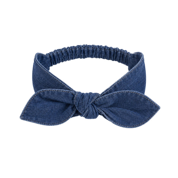 Chambray Bow Headband
