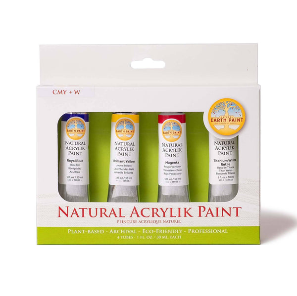 Natural Acrylik Paint (Primary Colors)