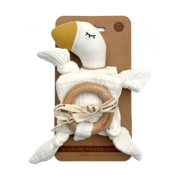 Organic Snuggle Lovey - Goose