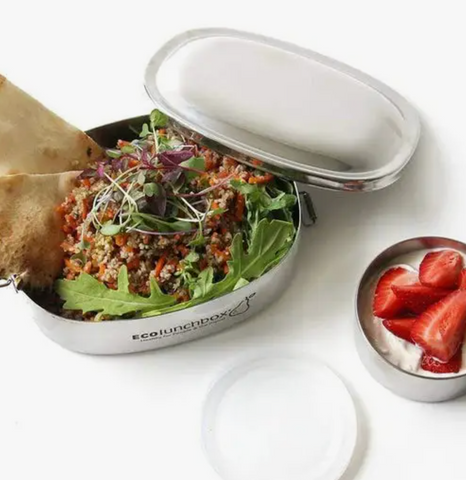 Oval Container + Snack Cup