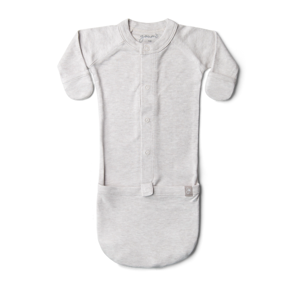 Convertible Sleeper Gown - Storm Gray (0-3 Months)