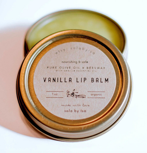 Vanilla Lip Balm, 1oz