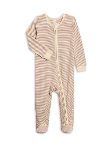 Peyton Zipper Sleeper - Wayne Stripe