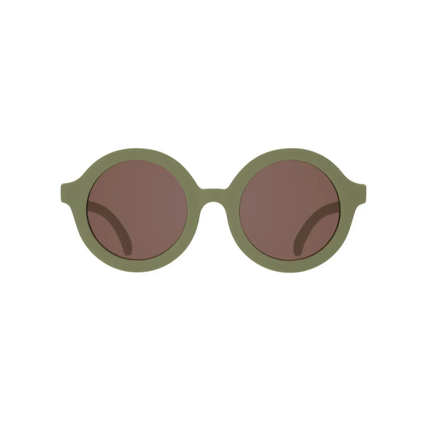 Round "Wild Moss" Sunglasses with Amber lens