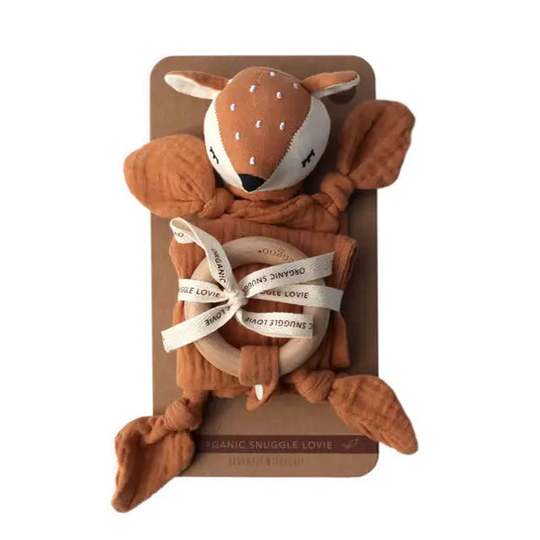 Organic Snuggle Lovey - Fawn