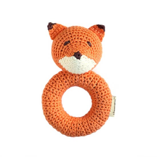 Fox Ring Crocheted Rattle
