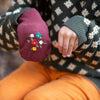 Hazelnut Embroidered Knitted Mittens