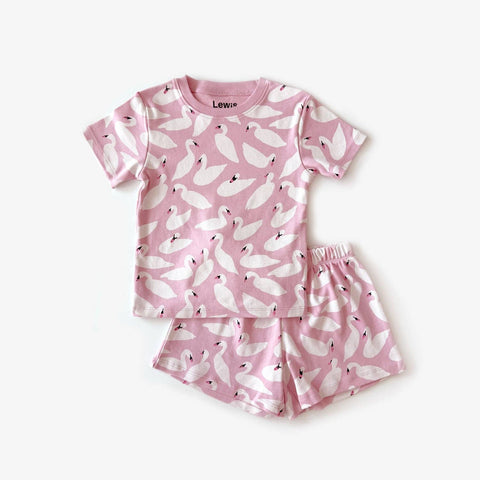 Shirt + Short Set - Swan | Lemonade
