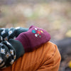 Hazelnut Embroidered Knitted Mittens