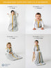 Lightweight Sleep Sack 0-6M (Gray/Mustard): TOG 0.6