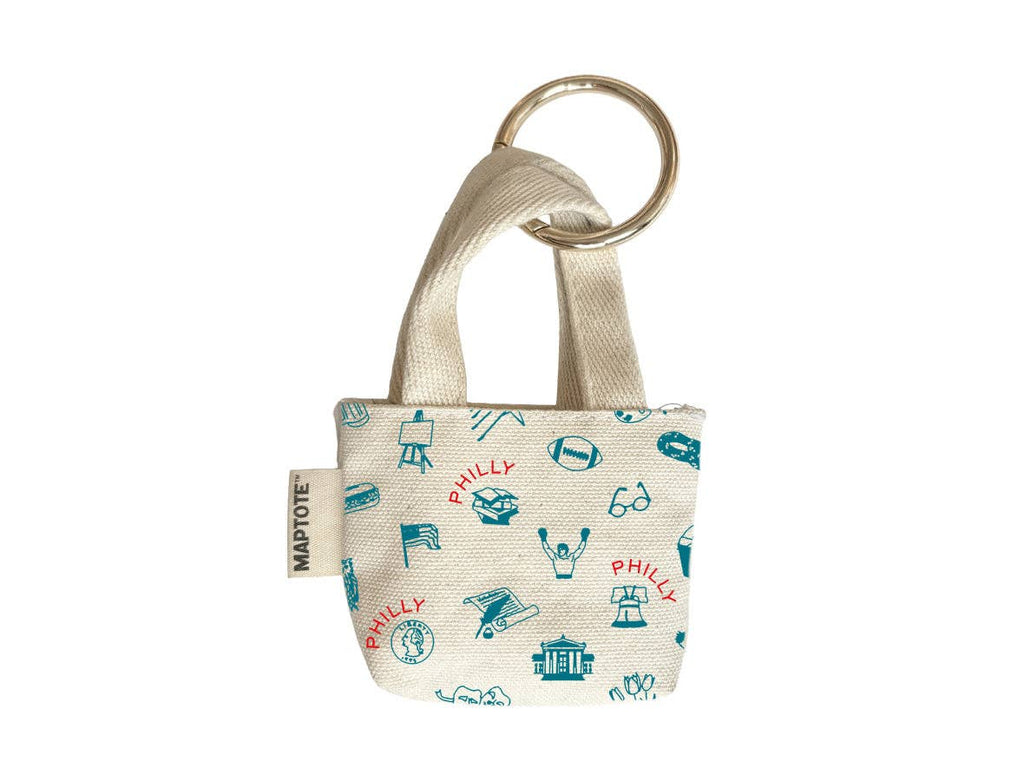 Philadephia Tote Charm - 100% Cotton Canvas