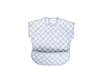 Smock Bib for Baby & Toddler Short Sleeve (Blue Checkers)