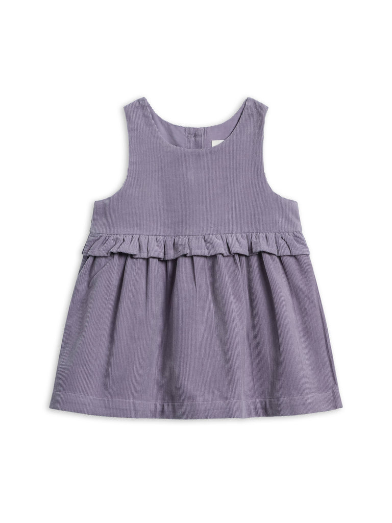 Lois Fine Corduroy Ruffle Jumper - Lavender