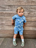 Shirt + Short Set - Flounder | Indigo