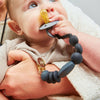 Charcoal Pacifier Clip