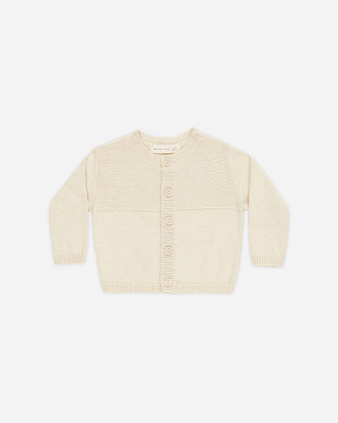 Knit Cardigan Heathered Natural