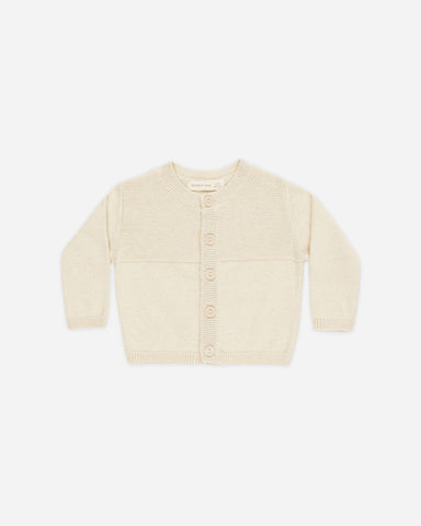 Knit Cardigan Heathered Natural