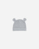 Baby Bear Beanie || Heathered Dusty Blue