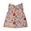 Muslin Flutter Sleeve Dress - Zinnia Bloom 