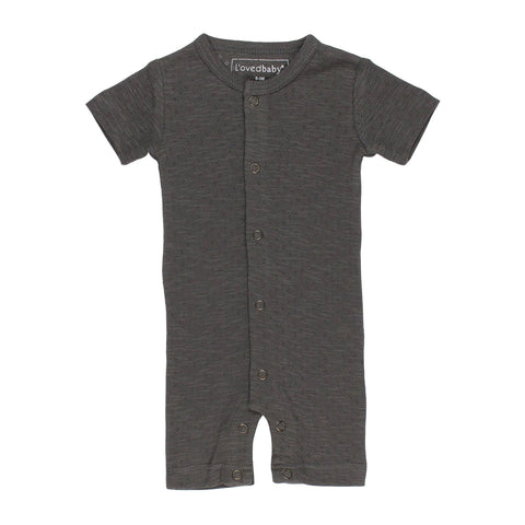 Feather | Organic Pointelle S/Sleeve Romper
