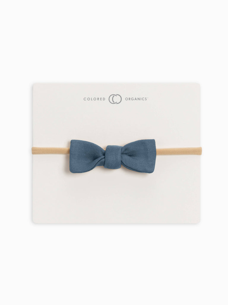 Cotton Dainty Bow - Denim Blue