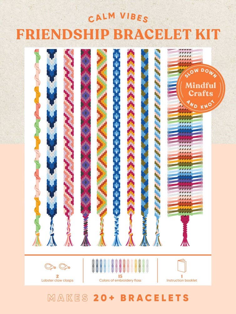 Embroidery Floss Fancy Friendship Bracelets Mindful Crafts: Calm