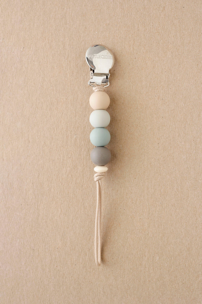 Pacifier Clip  - Ali | Steel