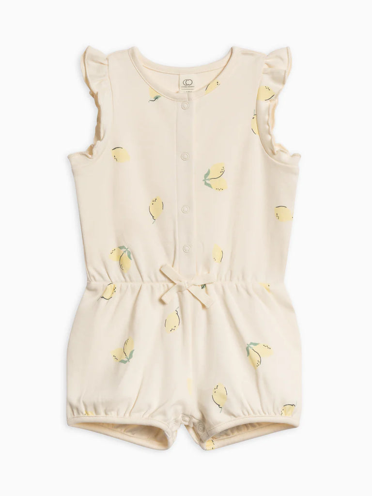 Amelia Romper - Lemon