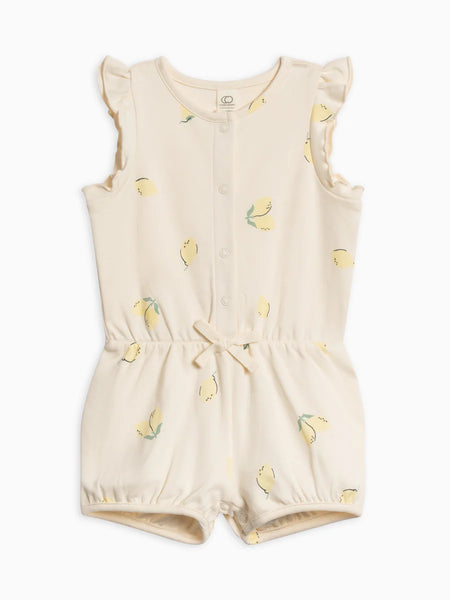 Amelia Romper - Lemon