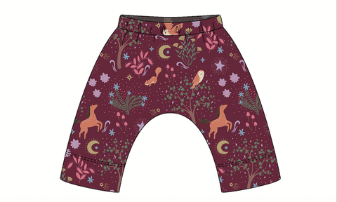 Bamboo Blend Layette Pant - Woodland Dreams