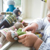 School Book Girl Bear Rattle