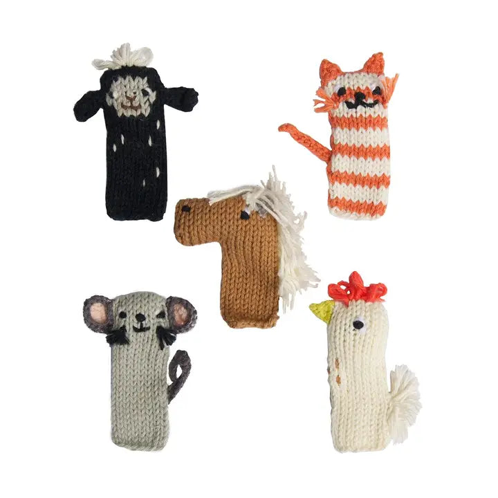 Knit Finger Puppets